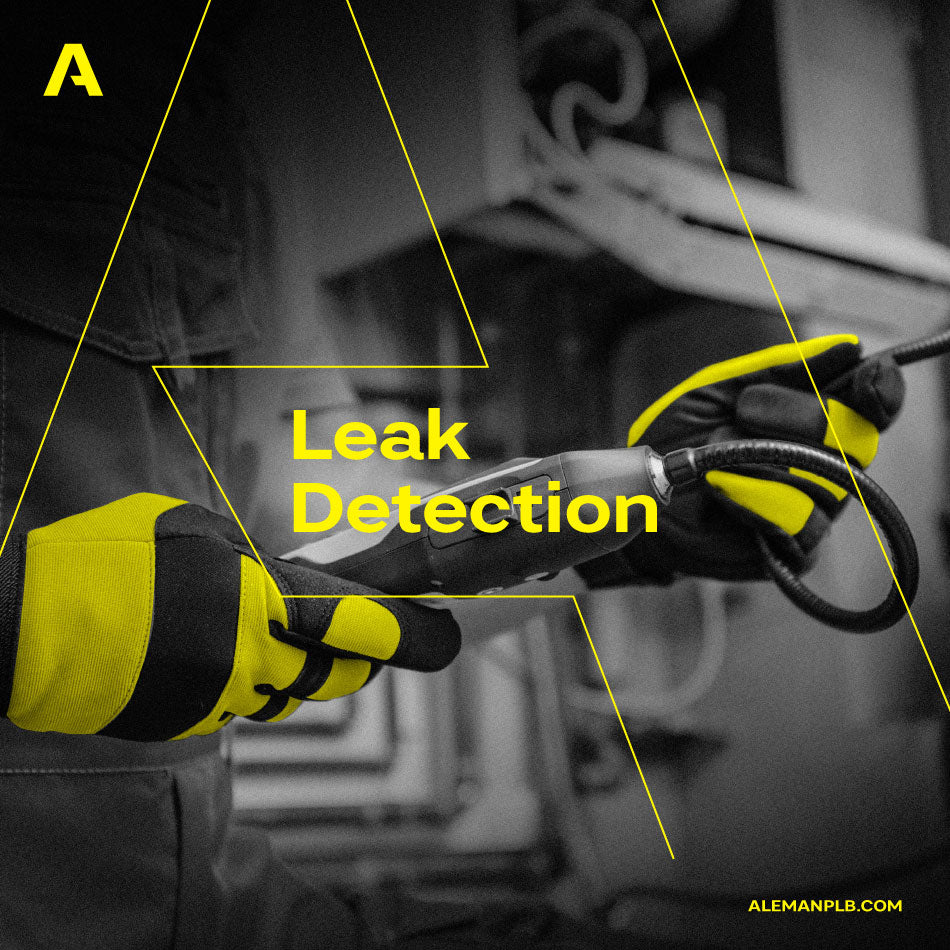 Technician conducting copper pipe leak detection in Miami residential property